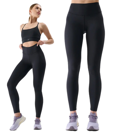 Legginsy damskie 4F sportowe na siłownię F307 20S długie czarne