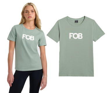 Koszulka damska 4F F3117 bawełniana FOB z nadrukiem