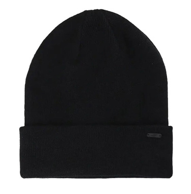 Czapka męska 4F U621 beanie wiskoza wywijana czarna