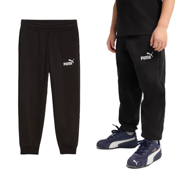 Spodnie dresowe dla chłopców PUMA ocieplane 68493301 czarne