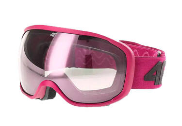 Gogle narciarskie w etui 4F U042 dla dziewczynek różowe one size