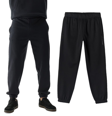 Spodnie dresowe 4F joggery M0785 20S ocieplane czarne