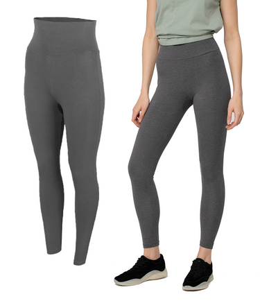 Legginsy z wysokim stanem OUTHORN LEG600 SZARY