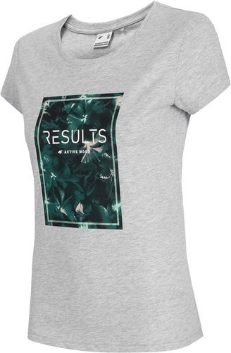 T-shirt damski 4F TSD031 bawełna szary