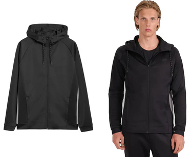 Bluza sportowa 4F M587 rozpinana z kapturem na siłownie