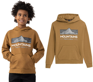 Bluza dresowa 4F M634 z kapturem z nadrukiem