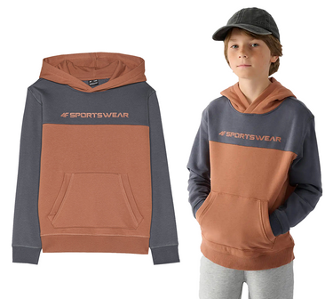 Bluza dziecięca z kapturem 4F M1222 ocieplana