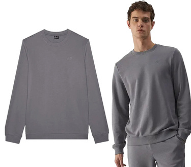 Bluza męska dresowa 4F M1465 bez kaptura szara