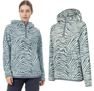 Polar damski ciepły 4F PLD010 z kapturem z wzorem