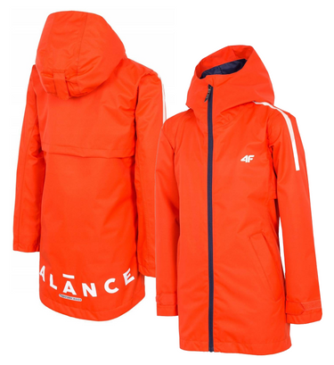 Kurtka dziecięca parka 4FJKUD200 membrana przeciwdeszczowa