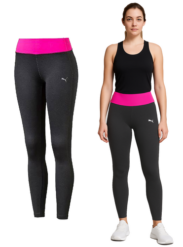 Legginsy sportowe getry PUMA 512807 na siłownie szary S