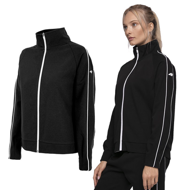 Bluza damska 4F BLD005 czarna na zamek