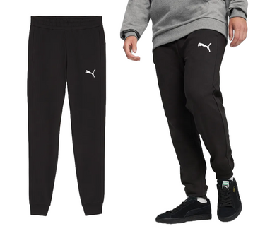 Spodnie dresowe PUMA męskie bawełniane 658598 03 czarne