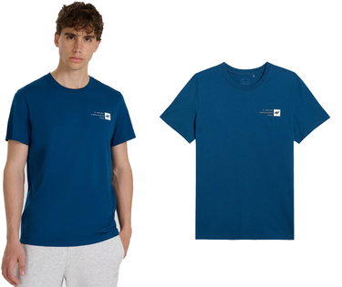 Koszulka męska z bawełny 4F M3131 t-shirt morska zieleń