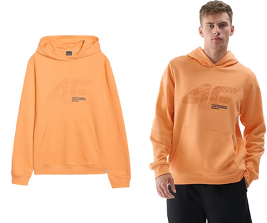 Bluza dresowa męska 4F M1585 z kapturem z dużym logo