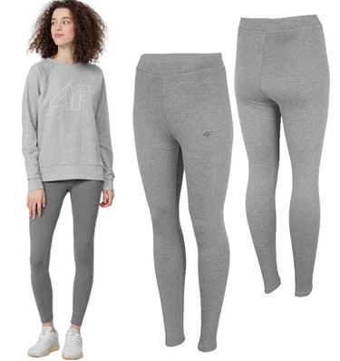 Legginsy damskie 4F Z22 LEG350 spodnie szare