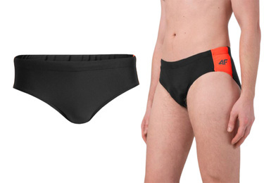 Kąpielówki męskie slipy 4FL22 MAJM003 szare