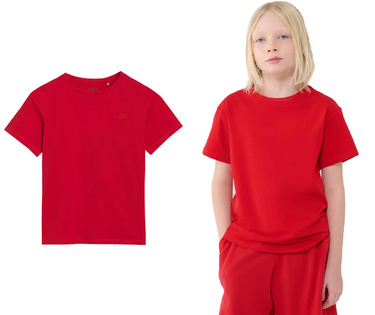 Koszulka chłopięca oversize 4F M2324 T-shirt bawełniany
