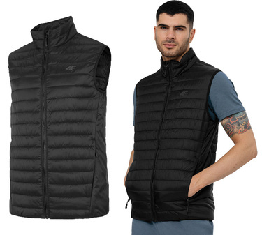 Bezrękawnik męski 4F KUMP001 kamizelka czarna