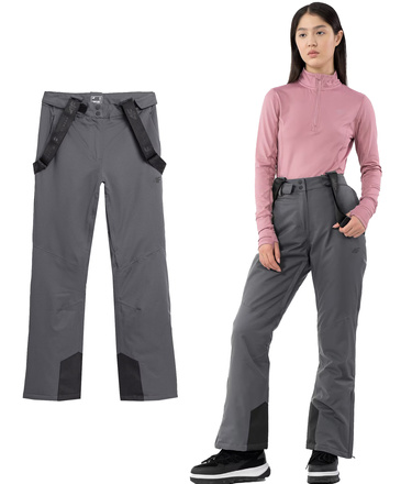 Spodnie damskie narciarskie 4F SPDN002 na stok z szelkami