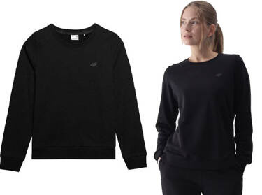 Bluza dresowa 4F F1469 bez kaptura z bawełny czarna