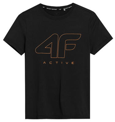 Koszulka chłopięca 4F M166 sportowa czarna