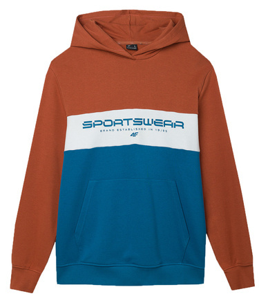 Bluza męska dresowa 4F M1032 z kapturem z bawełny