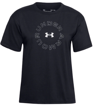 Koszulka damska z bawełny UNDER ARMOUR 1358657 czarna