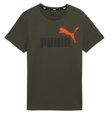 Koszulka chłopięca PUMA bawełniana 586985 77 khaki