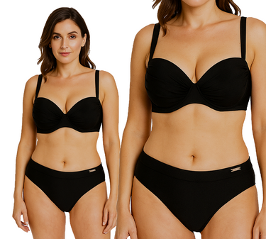 Strój kąpielowy dwuczęściowy GABBIANO PAULA bikini czarny