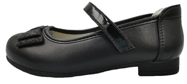 Baleriny dziewczęce z kokardą DB159 czarne