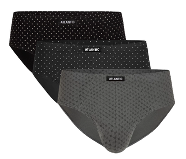 3x slipy męskie Atlantic klasyczne 3MP-101/03 bawełna