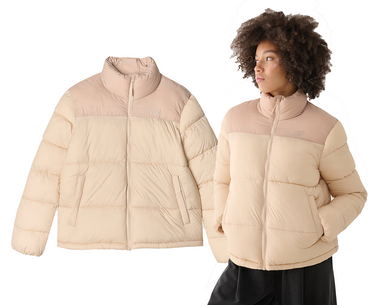 Kurtka puchowa damska 4F pikowana F469 83S beż