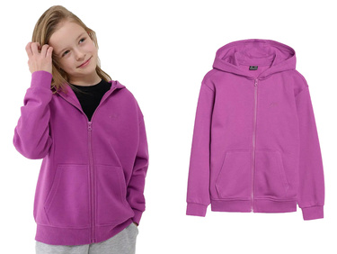 Bluza dresowa 4F z kapturem F1853 rozpinana ocieplana fiolet