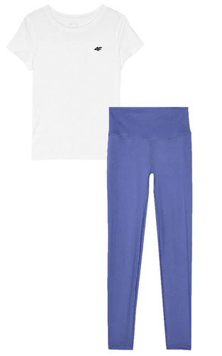 Zestaw sportowy damski 4F Koszulka i legginsy na siłownie