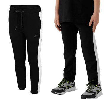 Spodnie dresowe 4F JSPMD002 bawełniane czarne
