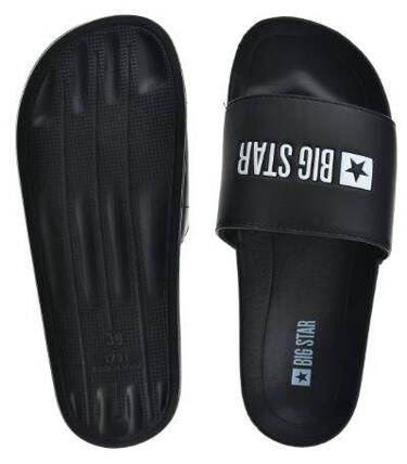 Klapki damskie BIG STAR NN274A659 sportowe czarne