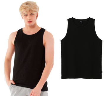 T-shirt męski OUTHORN TSM618 bez rękawów czarny