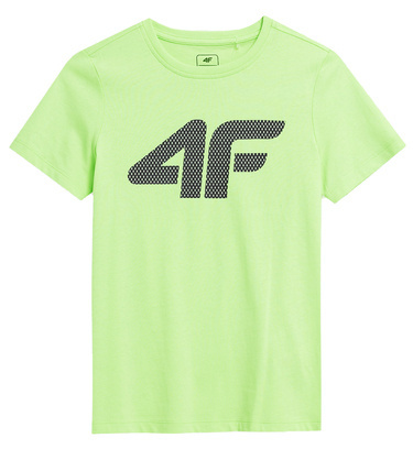 Koszulka chłopięca 4F M293 z bawełny zieleń