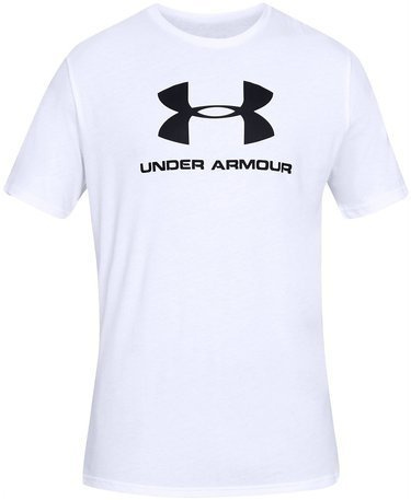 Koszulka męska z krótkim rękawem UNDER ARMOUR biała z LOGO