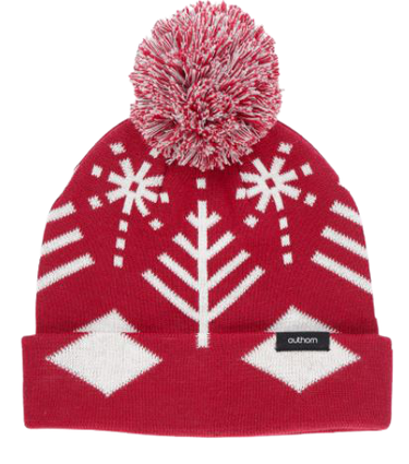 Czapka z pomponem OUTHORN zimowa skandynawski wzór