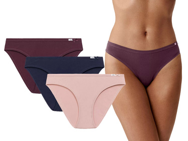 Figi damskie ATLANTIC majtki bikini 3CLP-001 róż wino granat