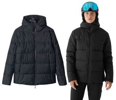 Kurtka męska narciarska 4F M580 na zimę z membraną 5000 czarna