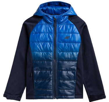 Softshell chłopięcy 4F JSFM002 kurtka granat