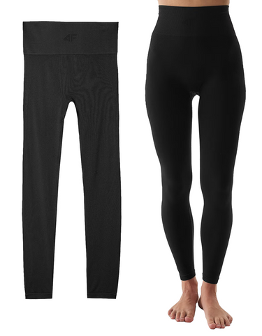Legginsy termoaktywne Bielizna beszwowa 4F getry F153 20S czarny