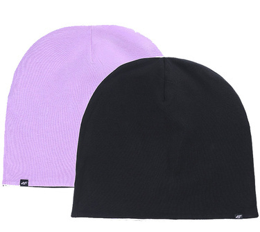 Czapka dwustronna 4F U449 cienka dwuwarstwowa fiolet