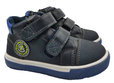 Buty dziecięce na rzepy P218 granatowe