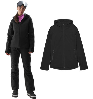 Kurtka narciarska damska 4F F572 membrana 5000 czarna