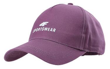 Czapka damska 4F U266 strapback bejsbolowa burgund
