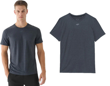 Koszulka treningowa 4F M1003 sportowa szybkoschnąca szara